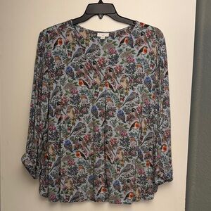 J. Jill Birds Blouse 2X